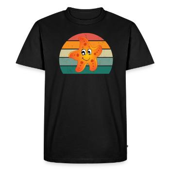 Sea Ocean Water Fish Fish Crab Crayfish Jellyfish - Men's Premium Organic T-Shirt - black - Front - Nico (187cm)