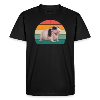 Cochon d’Inde Cochon d’Inde Maman Cochon d’Inde - T-shirt Premium bio Homme - noir - Devant - Nico (187cm)