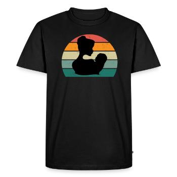 Mom Mother Nonna Nonni Mum Mummy Mimi Mama - Men's Premium Organic T-Shirt - black - Front - Nico (187cm)