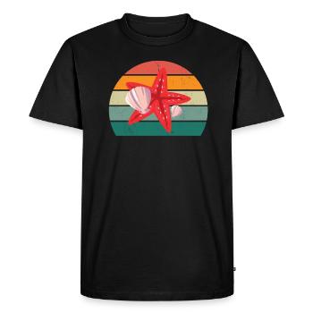 Sea Ocean Water Fish Fish Crab Crayfish Jellyfish - Men's Premium Organic T-Shirt - black - Front - Nico (187cm)