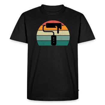 Peintre Peintre Dessin Dessinatrice Dessinatrice Couleur - T-shirt Premium bio Homme - noir - Devant - Nico (187cm)