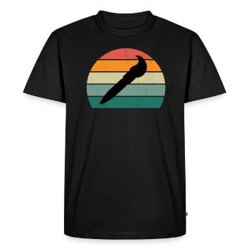 Peintre Peintre Dessin Dessinatrice Dessinatrice Couleur - T-shirt Premium bio Homme - noir - Devant - Nico (187cm)
