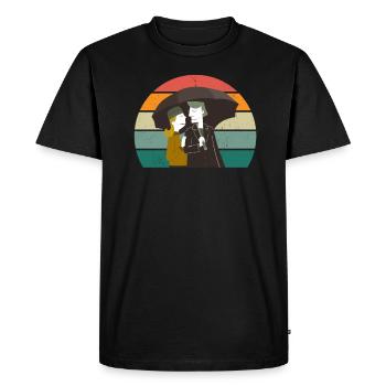 Marriage Marriage Boyfriend Girlfriend Marriage Love - Men's Premium Organic T-Shirt - black - Front - Nico (187cm)