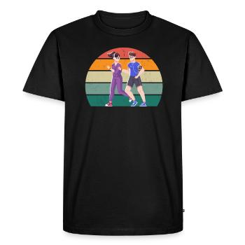 Race Runner Runner Renner Renner Jogging - Men's Premium Organic T-Shirt - black - Front - Nico (187cm)