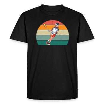 Lacrosse Lacrosse Racket Goal Throwing Lacrosse - Men's Premium Organic T-Shirt - black - Front - Nico (187cm)