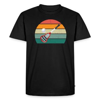 Lacrosse Lacrosse Racket Goal Throwing Lacrosse - Men's Premium Organic T-Shirt - black - Front - Nico (187cm)