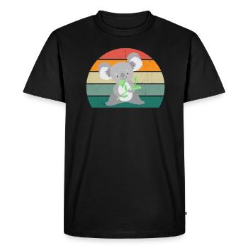 Koalas Koala Bear Australia Marsupial Pouch Koala - Men's Premium Organic T-Shirt - black - Front - Nico (187cm)
