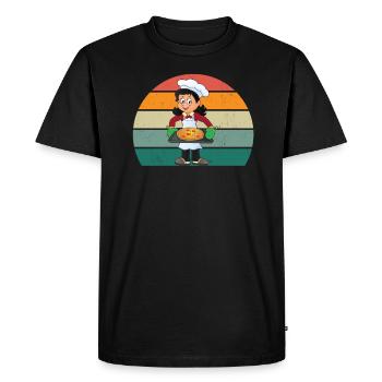 Kocher Chef Chef Kitchen Restaurant Bar Bistro - Men's Premium Organic T-Shirt - black - Front - Nico (187cm)