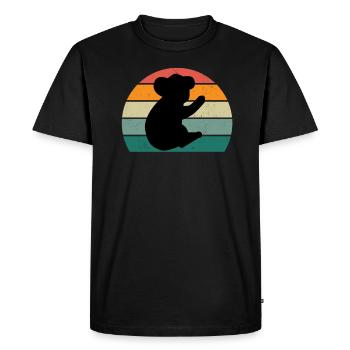 Koalas Koala Bear Australia Marsupial Pouch Koala - T-shirt Premium bio Homme - noir - Devant - Nico (187cm)