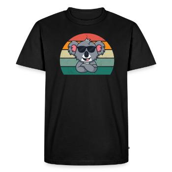 Koalas Koala Bear Australia Marsupial Pouch Koala - T-shirt Premium bio Homme - noir - Devant - Nico (187cm)