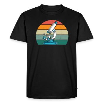 Microscope Tardian Slipper Microbiologie - T-shirt Premium bio Homme - noir - Devant - Nico (187cm)