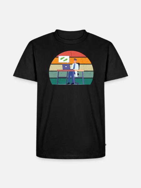 Slipper Tardian Microscope Microbiology - Men's Premium Organic T-Shirt - black