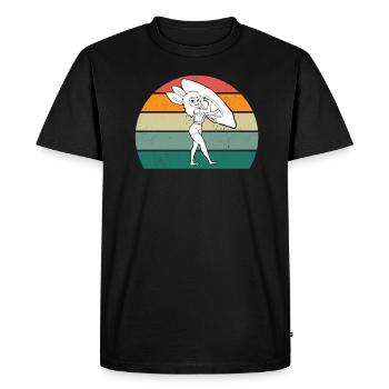 Canoéiste Canoéiste Canoéiste Kayak Slalom Canoë - T-shirt Premium bio Homme - noir - Devant - Nico (187cm)