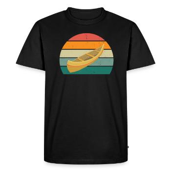 Canoéiste Canoéiste Canoéiste Kayak Slalom Canoë - T-shirt Premium bio Homme - noir - Devant - Nico (187cm)