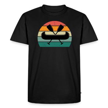 Canoéiste Canoéiste Canoéiste Kayak Slalom Canoë - T-shirt Premium bio Homme - noir - Devant - Nico (187cm)