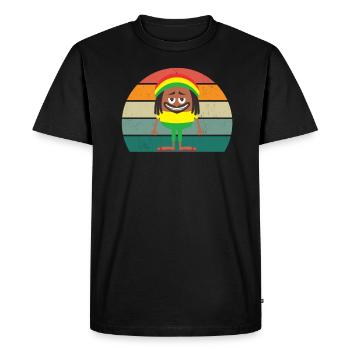 Cheer Jamaïcain Jamaïcain Sprint Jamaïque Jamaïque - T-shirt Premium bio Homme - noir - Devant - Nico (187cm)