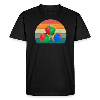 Jongleur Jongleur Boules Cône Plaque Jonglerie - T-shirt Premium bio Homme - noir - Devant - Nico (187cm)