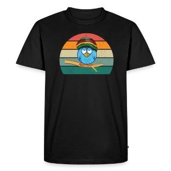 Cheer Jamaïcain Jamaïcain Sprint Jamaïque Jamaïque - T-shirt Premium bio Homme - noir - Devant - Nico (187cm)