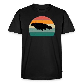 Cheer Jamaïcain Jamaïcain Sprint Jamaïque Jamaïque - T-shirt Premium bio Homme - noir - Devant - Nico (187cm)