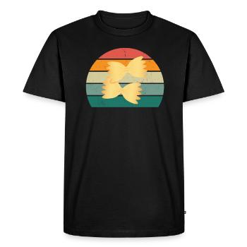 Italiens Italie Rome Turin Naples Venise Pâtes - T-shirt Premium bio Homme - noir - Devant - Nico (187cm)
