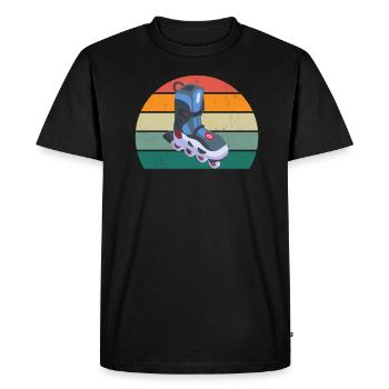 Inline Skating Skater Skater Inline skater Roller skates - Men's Premium Organic T-Shirt - black - Front - Nico (187cm)