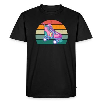 Patineur à roues alignées Patineur à roues alignées Patineurs à roues alignées - T-shirt Premium bio Homme - noir - Devant - Nico (187cm)