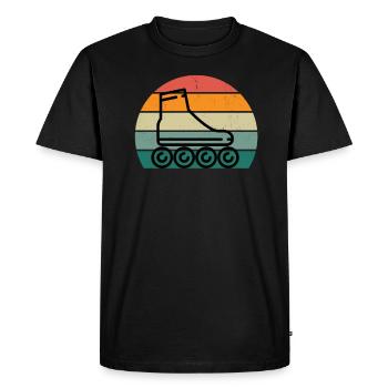 Patineur à roues alignées Patineur à roues alignées Patineurs à roues alignées - T-shirt Premium bio Homme - noir - Devant - Nico (187cm)