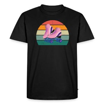 Patineur à roues alignées Patineur à roues alignées Patineurs à roues alignées - T-shirt Premium bio Homme - noir - Devant - Nico (187cm)