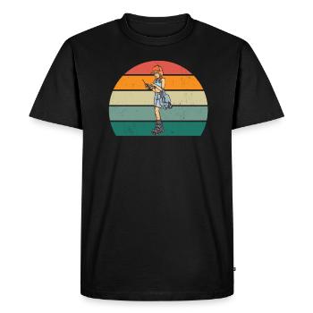Inline Skating Skater Skater Inline skater Roller skates - Men's Premium Organic T-Shirt - black - Front - Nico (187cm)