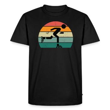 Inline Skating Skater Skater Inline skater Roller skates - Men's Premium Organic T-Shirt - black - Front - Nico (187cm)