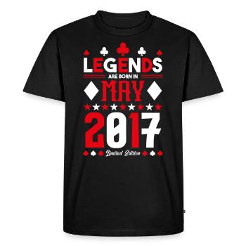 birthday gift May 2017. card games . May - Men's Premium Organic T-Shirt - black - Front - Nico (187cm)