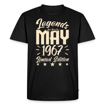 Naissance En mai 1967 Cadeau d'anniversaire 1967. - T-shirt Premium bio Homme - noir - Devant - Nico (187cm)