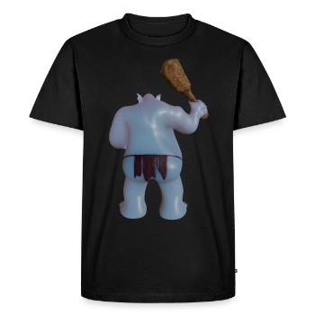 Troll - T-shirt Premium bio Homme - noir - Devant - Nico (187cm)