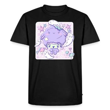 Cute Zombie Lamb bubble head cutie - Men's Premium Organic T-Shirt - black - Front - Nico (187cm)