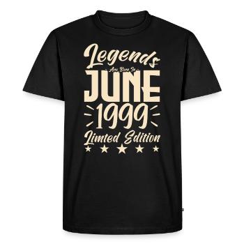 Naissance En juin 1999 Cadeau d'anniversaire 1999. - T-shirt Premium bio Homme - noir - Devant - Nico (187cm)