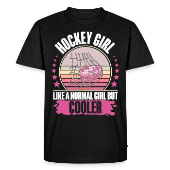 Eishockey Ice Hockey - Men's Premium Organic T-Shirt - black - Front - Nico (187cm)