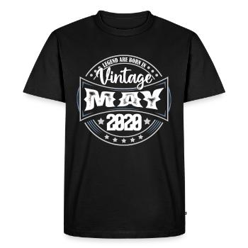 2020 May. Birthday gift May 2020. May - Men's Premium Organic T-Shirt - black - Front - Nico (187cm)