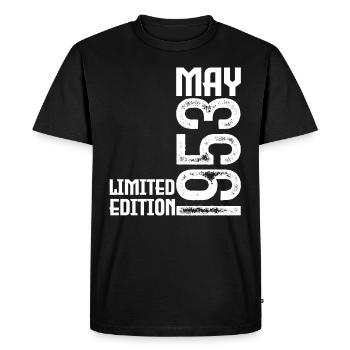 Gift may 1953. Anniversary May 1953. May 1953. - Men's Premium Organic T-Shirt - black - Front - Nico (187cm)