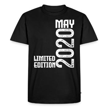 Gift May 2020. Anniversary May 2020. May 2020. - Men's Premium Organic T-Shirt - black - Front - Nico (187cm)