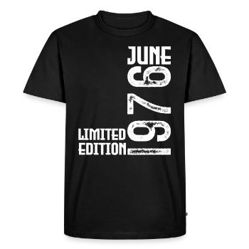 Cadeau juin 1976 anniversaire Juin 1976. juin 1976 - T-shirt Premium bio Homme - noir - Devant - Nico (187cm)