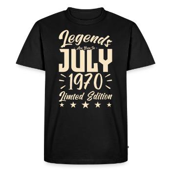 Naissance En Juillet 1970. Cadeau d'anniversaire. - T-shirt Premium bio Homme - noir - Devant - Nico (187cm)