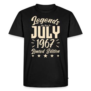 Naissance En Juillet 1967. Cadeau d'anniversaire. - T-shirt Premium bio Homme - noir - Devant - Nico (187cm)