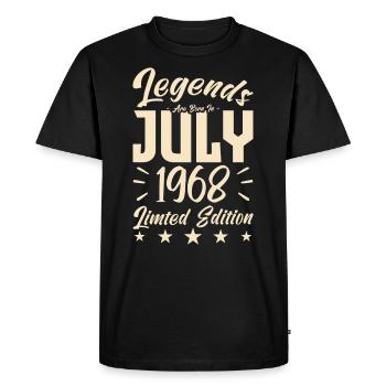 Naissance En Juillet 1968. Cadeau d'anniversaire. - T-shirt Premium bio Homme - noir - Devant - Nico (187cm)