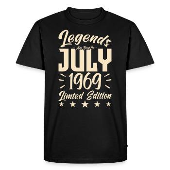 Naissance En Juillet 1969. Cadeau d'anniversaire. - T-shirt Premium bio Homme - noir - Devant - Nico (187cm)