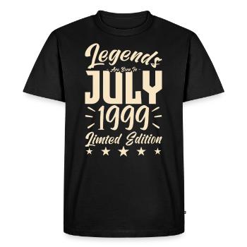 Naissance En Juillet 1999. Cadeau d'anniversaire. - T-shirt Premium bio Homme - noir - Devant - Nico (187cm)