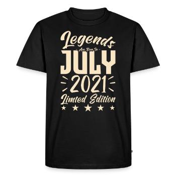 Naissance En Juillet 2021 Cadeau d'anniversaire 20 - T-shirt Premium bio Homme - noir - Devant - Nico (187cm)