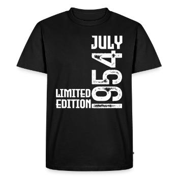 Cadeau Juillet 1954. Anniversaire juillet 1954. - T-shirt Premium bio Homme - noir - Devant - Nico (187cm)
