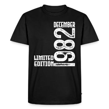 Cadeau Anniversaire Décembre 1982. Decembre 1982. - T-shirt Premium bio Homme - noir - Devant - Nico (187cm)
