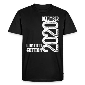 Birthday Gift December 2020. December 2020. - Men's Premium Organic T-Shirt - black - Front - Nico (187cm)