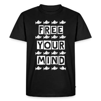 LIBÉREZ VOTRE - T-shirt Premium bio Homme - noir - Devant - Nico (187cm)